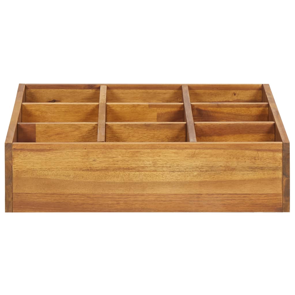 Korotettu yrttikukkalaatikko täysi akasiapuu 60x60x15 cm - Sisustajankoti.fi
