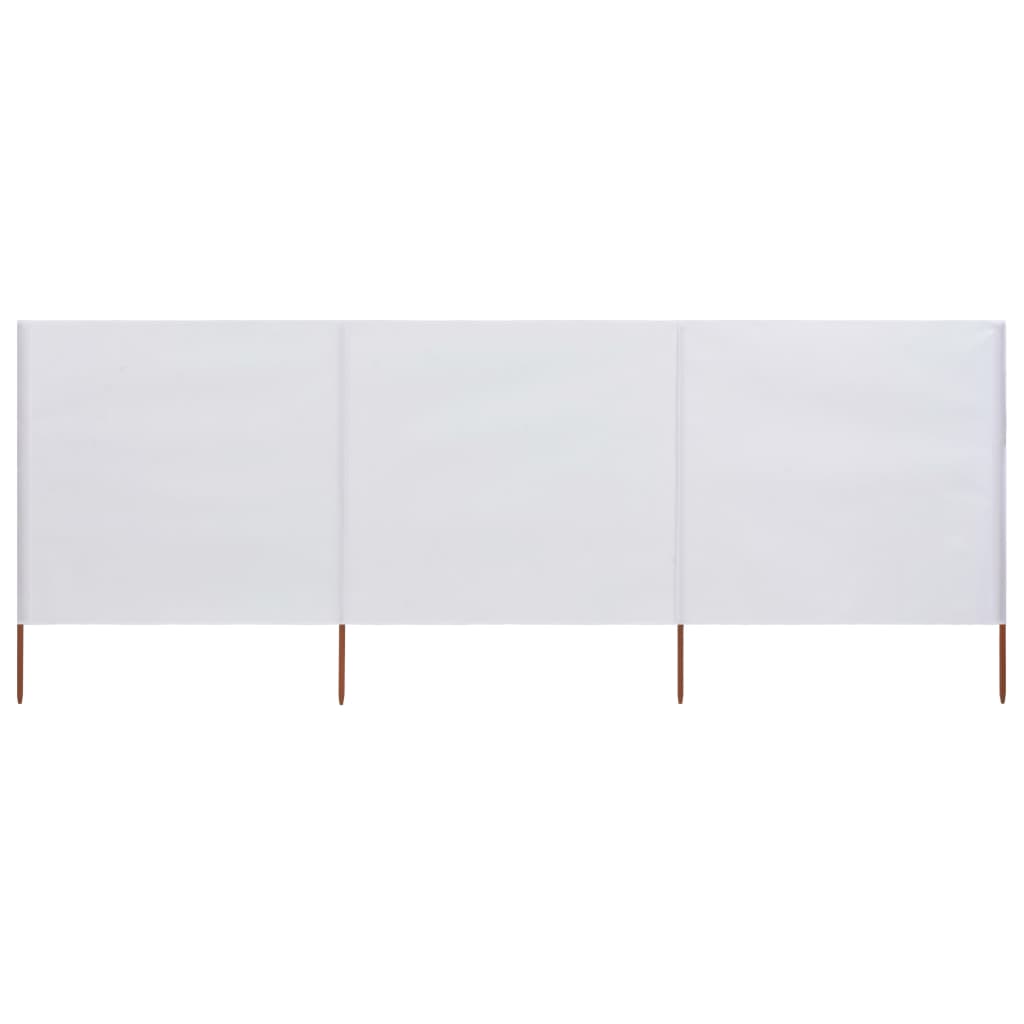 Tuulensuojakangas 3 paneelilla 400x80 cm hiekan valkoinen - Sisustajankoti.fi