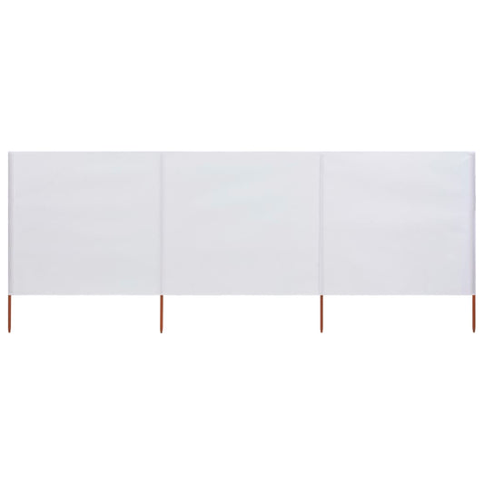 Tuulensuojakangas 3 paneelilla 400x80 cm hiekan valkoinen - Sisustajankoti.fi