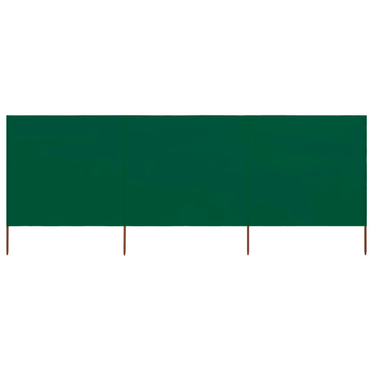 Tuulensuojakangas 3 paneelilla 400x80 cm vihreä - Sisustajankoti.fi
