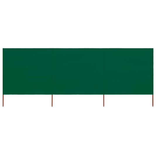 Tuulensuojakangas 3 paneelilla 400x160 cm vihreä - Sisustajankoti.fi