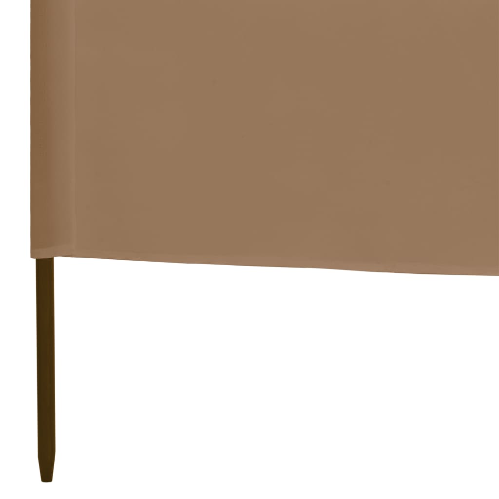 Tuulensuojakangas 3 paneelilla 400x160 cm ruskeanharmaa - Sisustajankoti.fi