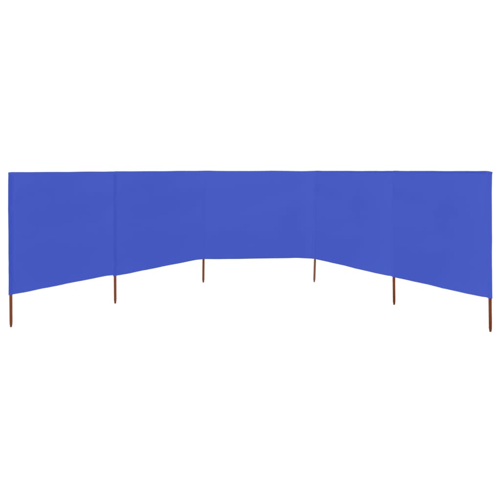 Tuulensuojakangas 5 paneelilla 600x120 cm taivaansininen - Sisustajankoti.fi