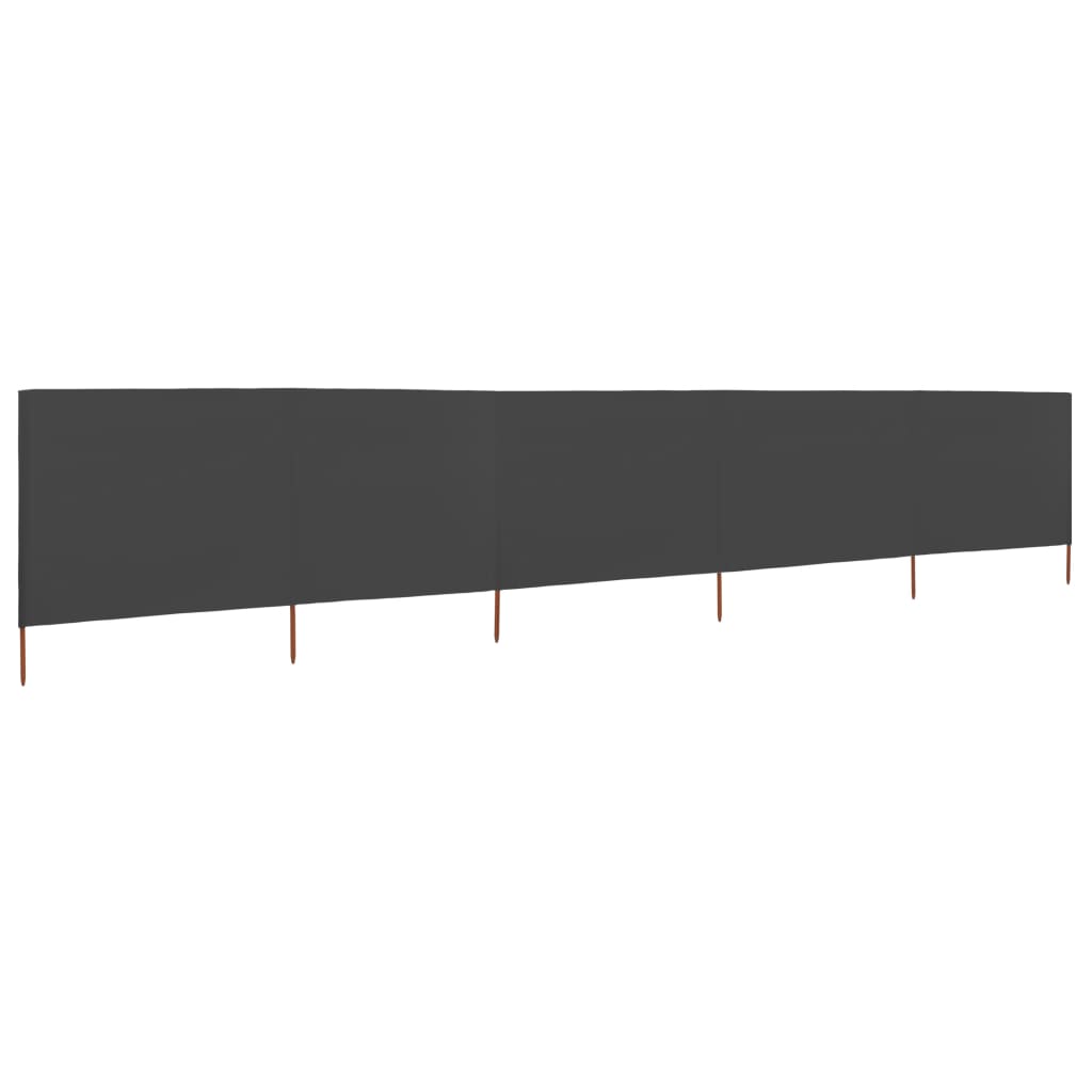 Tuulensuojakangas 5 paneelilla 600x160 cm antrasiitti - Sisustajankoti.fi