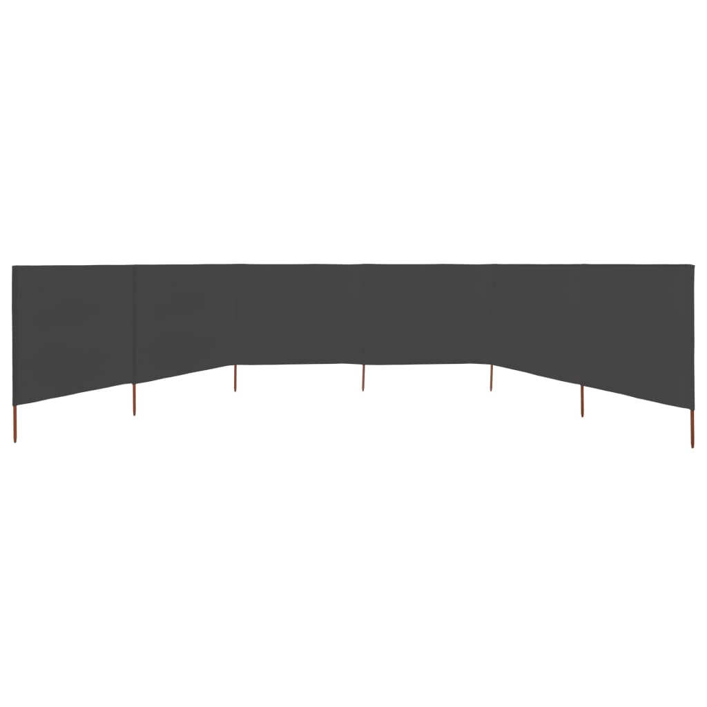 Tuulensuojakangas 6 paneelilla 800x120 cm antrasiitti - Sisustajankoti.fi