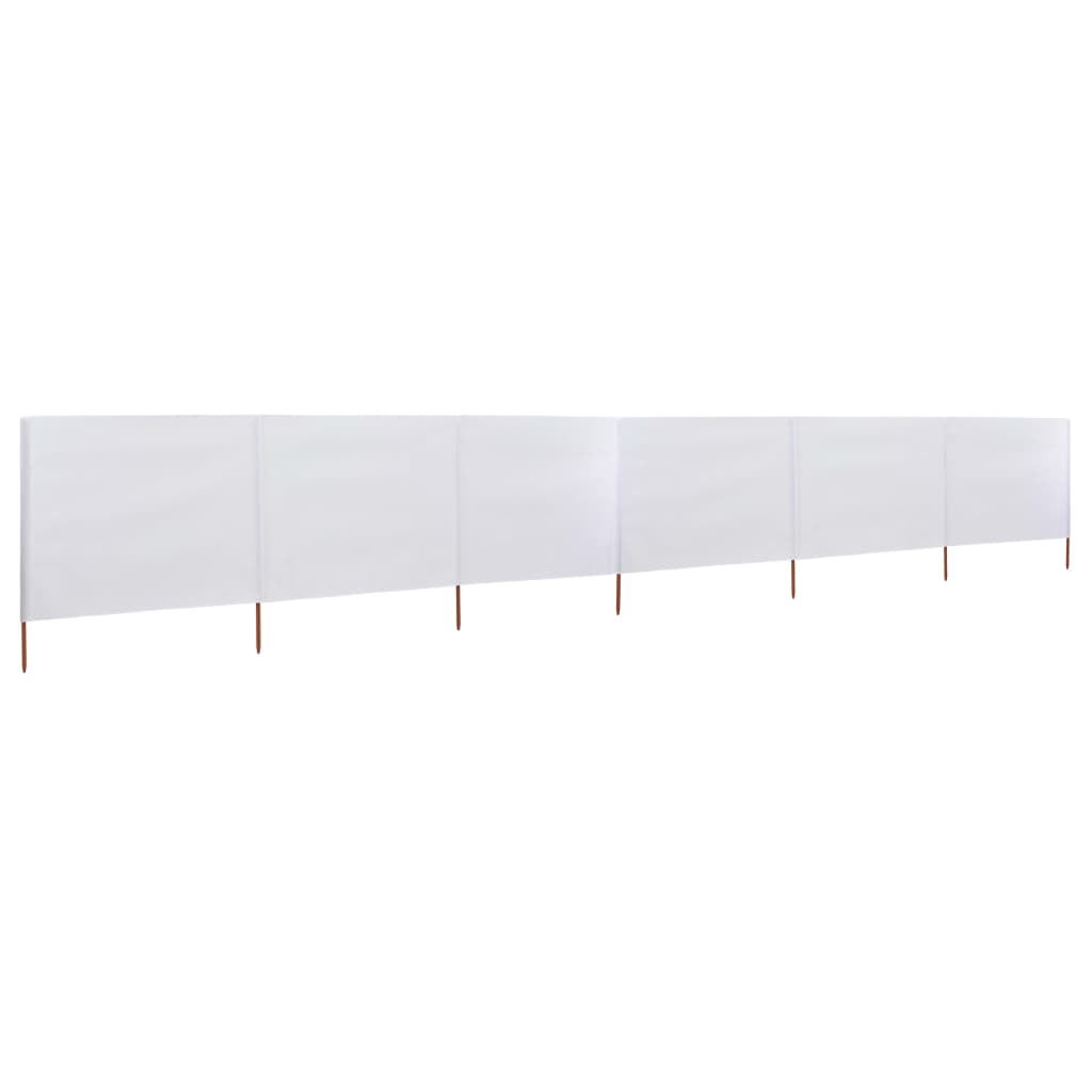 Tuulensuojakangas 6 paneelilla 800x160 cm hiekan valkoinen - Sisustajankoti.fi
