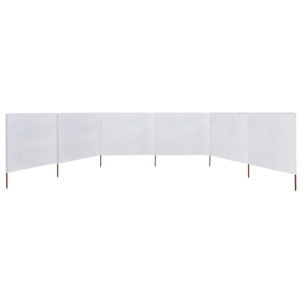 Tuulensuojakangas 6 paneelilla 800x160 cm hiekan valkoinen - Sisustajankoti.fi