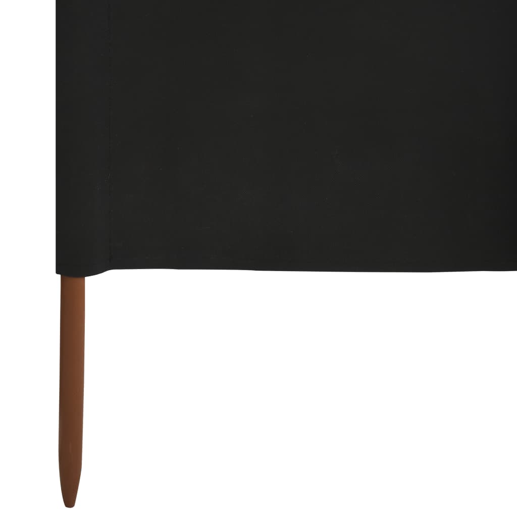 Tuulensuojakangas 9 paneelilla 1200x80 cm musta - Sisustajankoti.fi