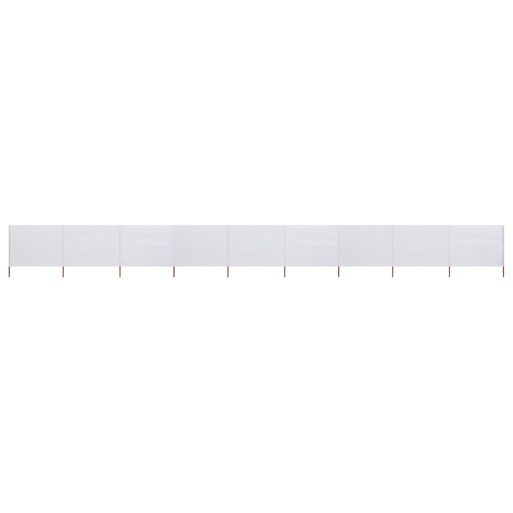 Tuulensuojakangas 9 paneelilla 1200x160 cm hiekan valkoinen - Sisustajankoti.fi