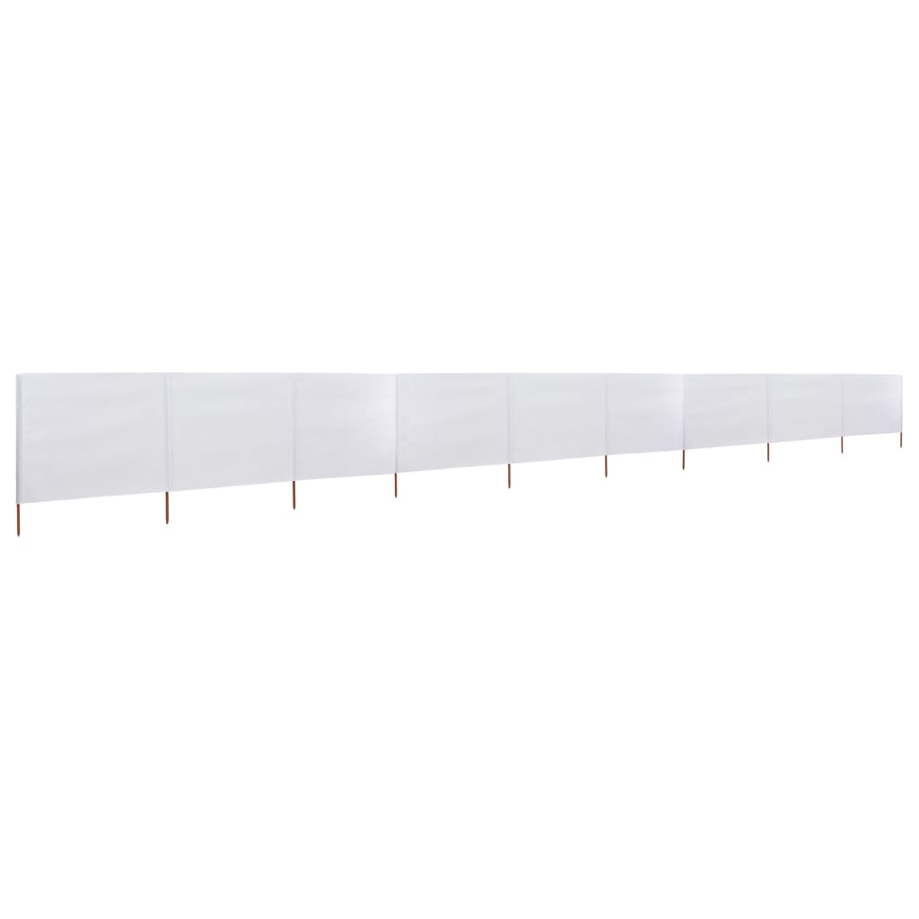 Tuulensuojakangas 9 paneelilla 1200x160 cm hiekan valkoinen - Sisustajankoti.fi