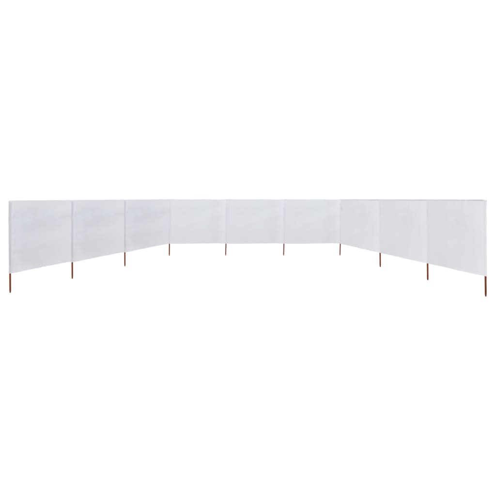 Tuulensuojakangas 9 paneelilla 1200x160 cm hiekan valkoinen - Sisustajankoti.fi