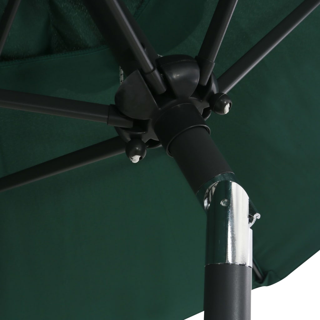 Aurinkovarjo vihreä 200x211 cm alumiini - Sisustajankoti.fi