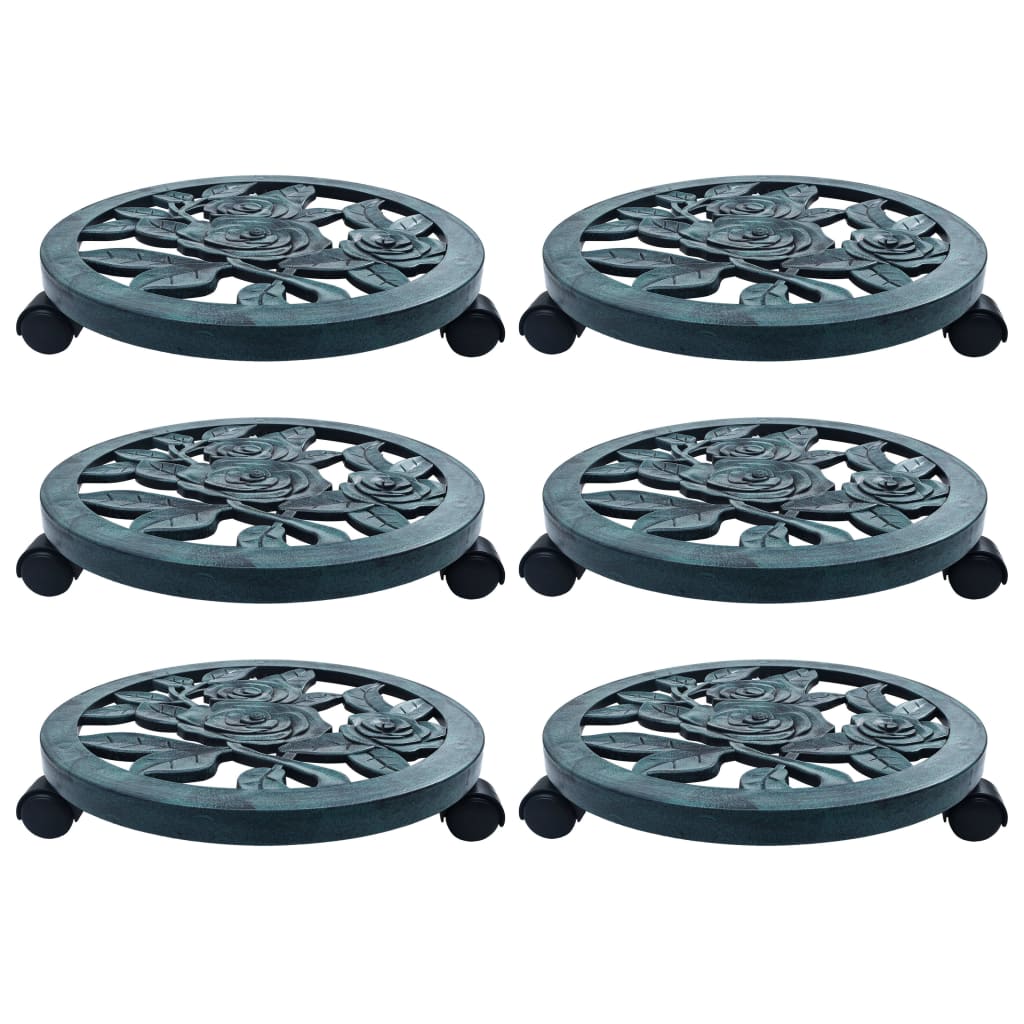 Kasvirullakot 6 kpl vihreä 38 cm muovi - Sisustajankoti.fi