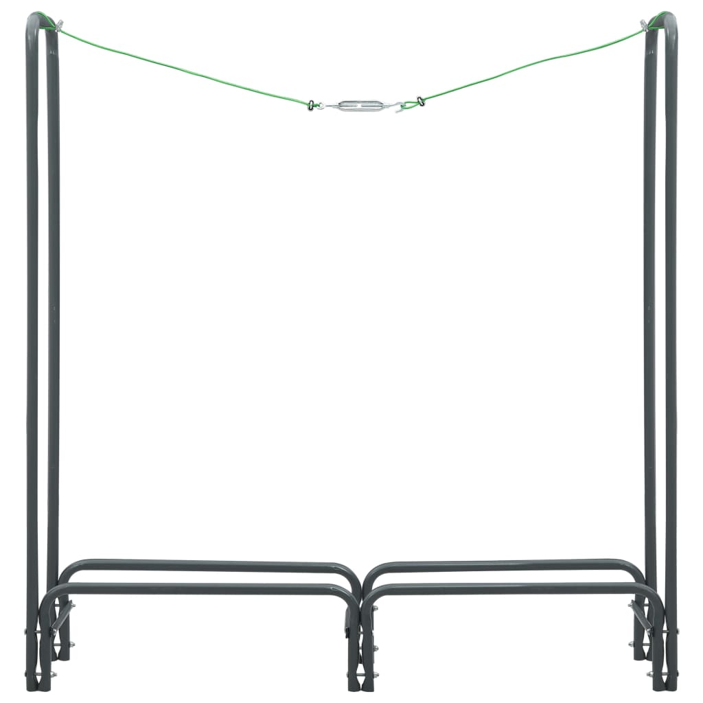Polttopuuteline antrasiitti 120x35x120 cm teräs - Sisustajankoti.fi