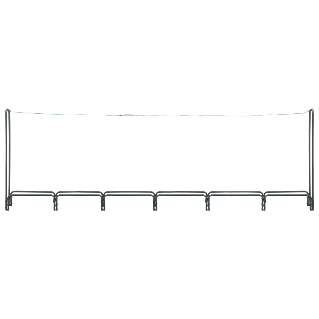 Polttopuuteline antrasiitti 360x35x120 cm teräs - Sisustajankoti.fi
