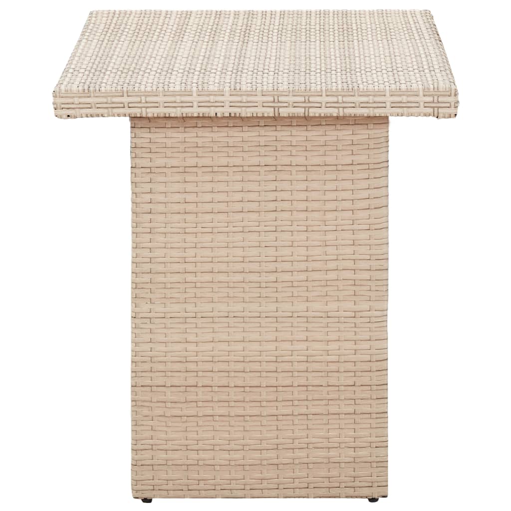 Puutarhapöytä harmaa 110x60x67 cm polyrottinki - Sisustajankoti.fi