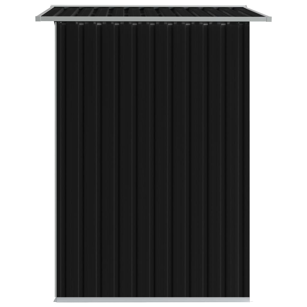 Puutarhan varastovaja antrasiitti teräs 204x132x186 cm - Sisustajankoti.fi