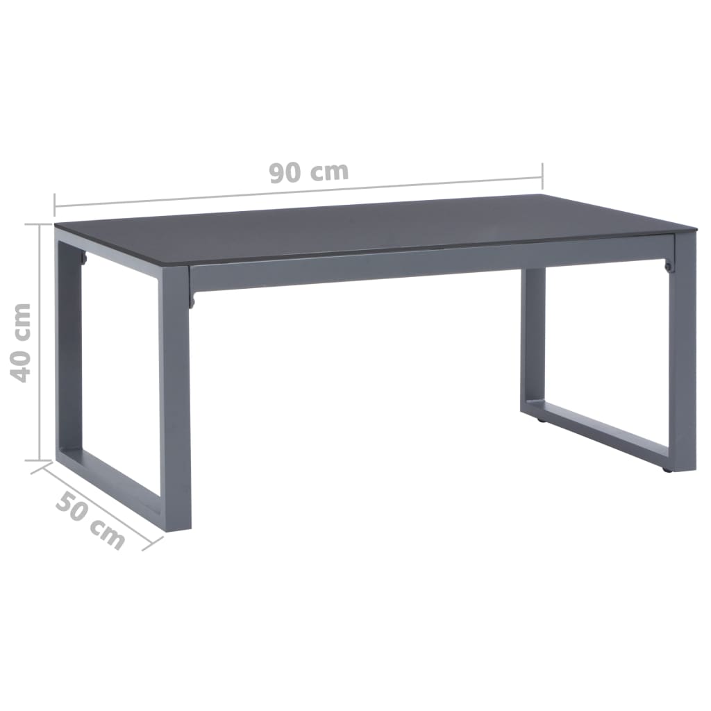 Sohvapöytä 90x50x40 cm alumiini - Sisustajankoti.fi