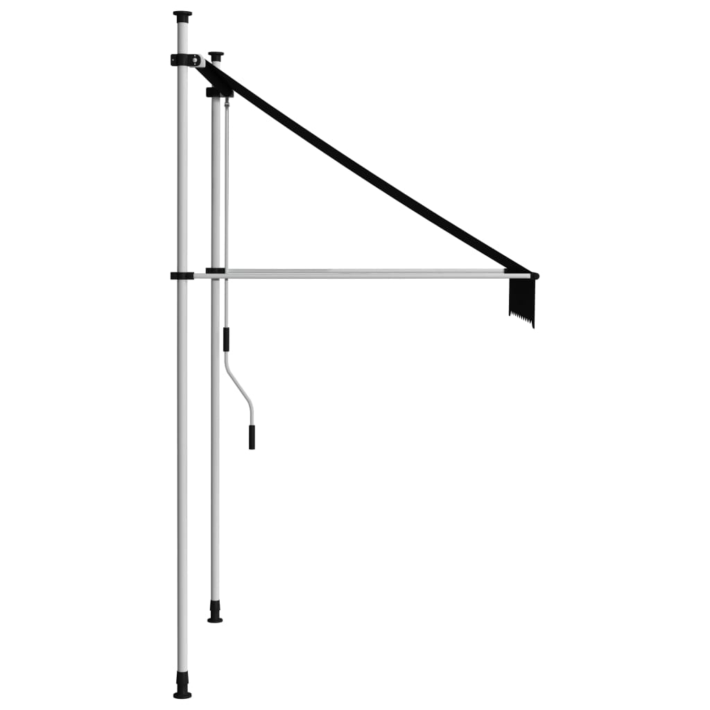 Sisäänkelattava markiisi 100 cm antrasiitti - Sisustajankoti.fi