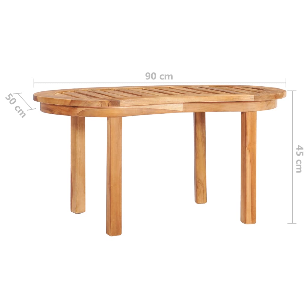 Sohvapöytä 90x50x45 cm täysi tiikki - Sisustajankoti.fi
