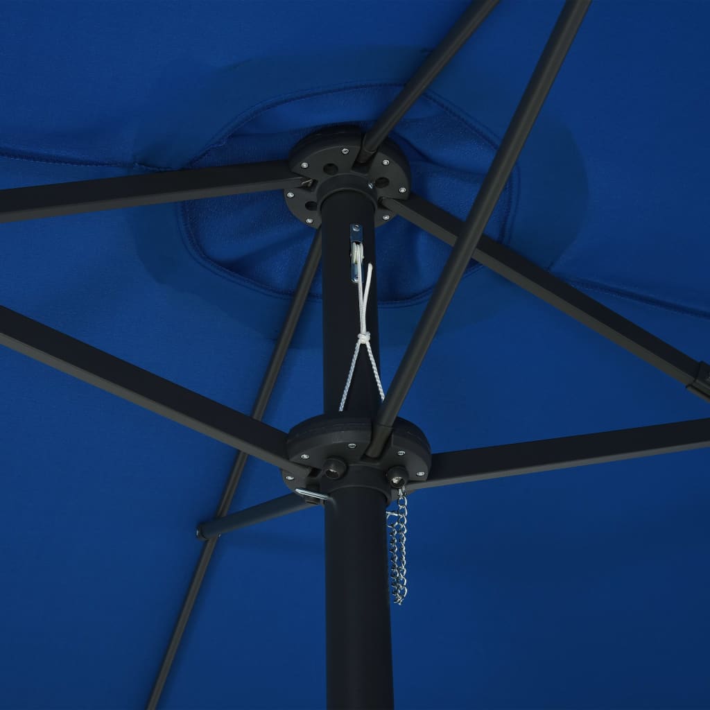 Aurinkovarjo alumiinitanko 460x270 cm sininen - Sisustajankoti.fi