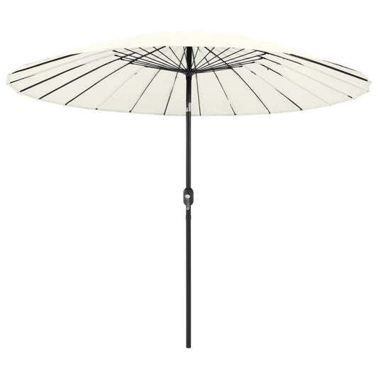 Aurinkovarjo alumiinitanko 270 cm hiekanvalkoinen - Sisustajankoti.fi