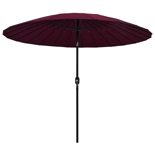 Aurinkovarjo alumiinitanko 270 cm viininpunainen - Sisustajankoti.fi