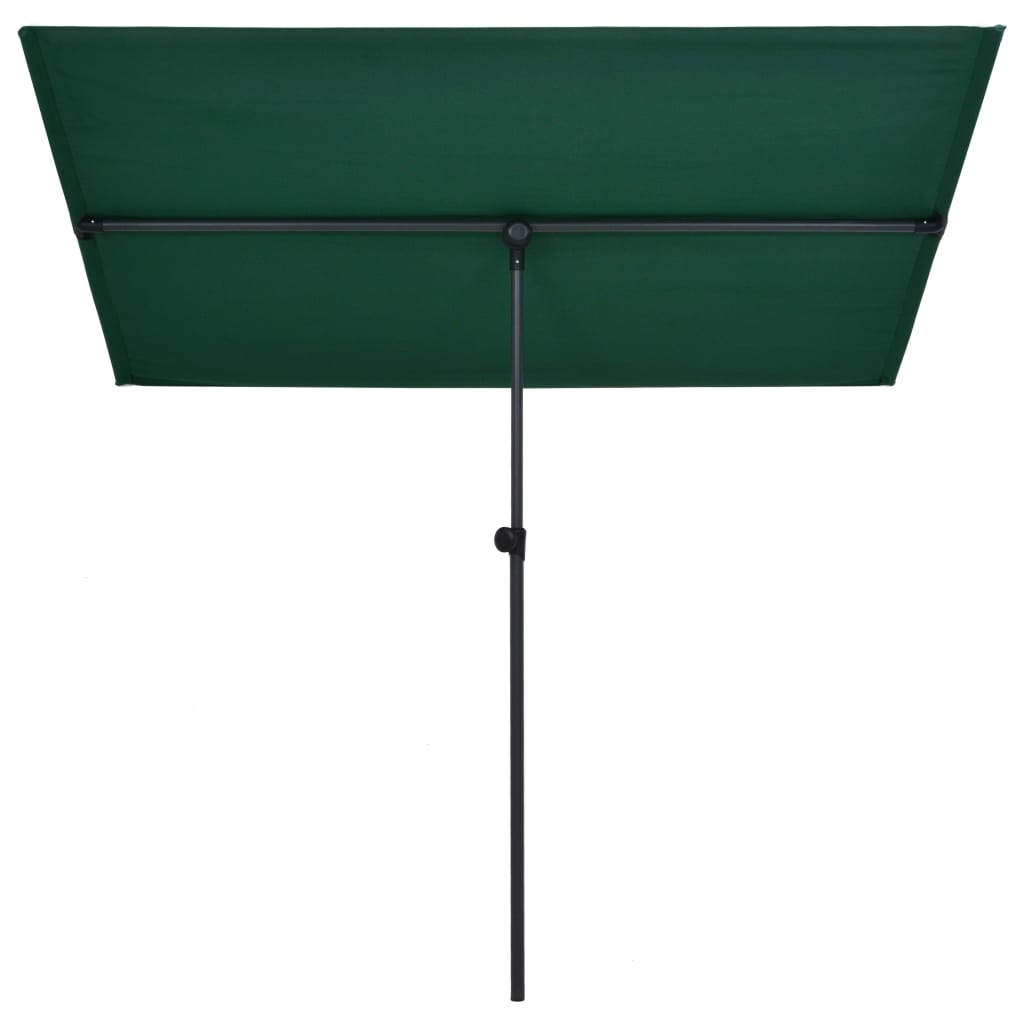 Aurinkovarjo alumiinitanko 180x130 cm vihreä - Sisustajankoti.fi