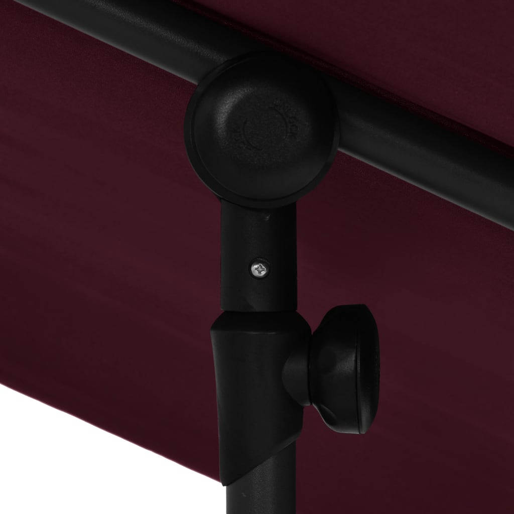 Aurinkovarjo alumiinitanko 2x1,5 m viininpunainen - Sisustajankoti.fi