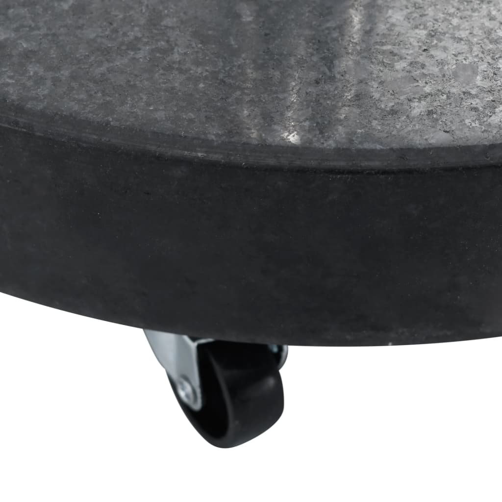 Aurinkovarjon alusta graniitti 30 kg pyöreä musta - Sisustajankoti.fi