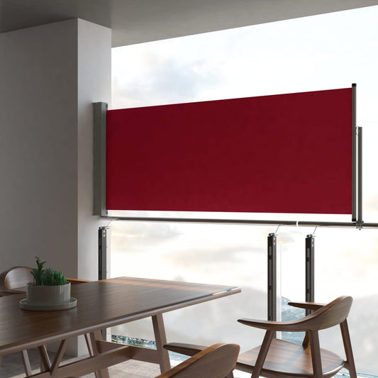 Sisäänvedettävä terassin sivumarkiisi 100x300 cm punainen - Sisustajankoti.fi