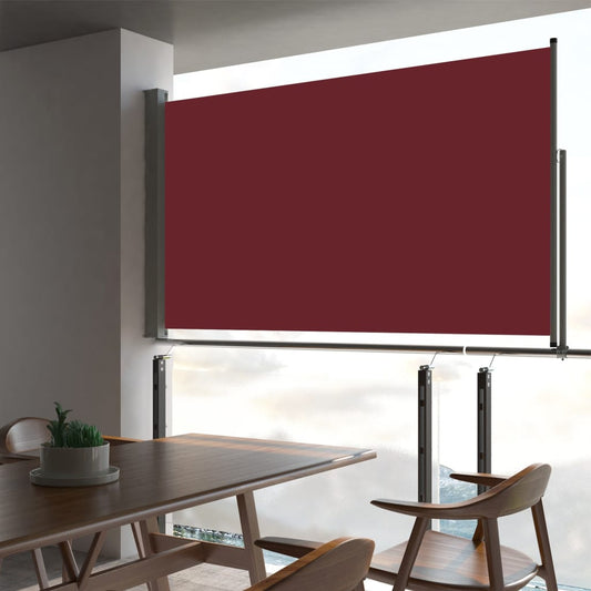Sisäänvedettävä terassin sivumarkiisi 140 x 300 cm punainen - Sisustajankoti.fi