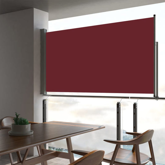 Sisäänvedettävä terassin sivumarkiisi 160x300 cm punainen - Sisustajankoti.fi