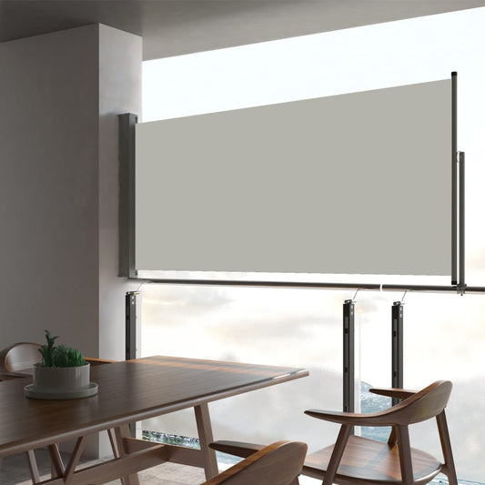 Sisäänvedettävä terassin sivumarkiisi 60x300 cm kerma - Sisustajankoti.fi