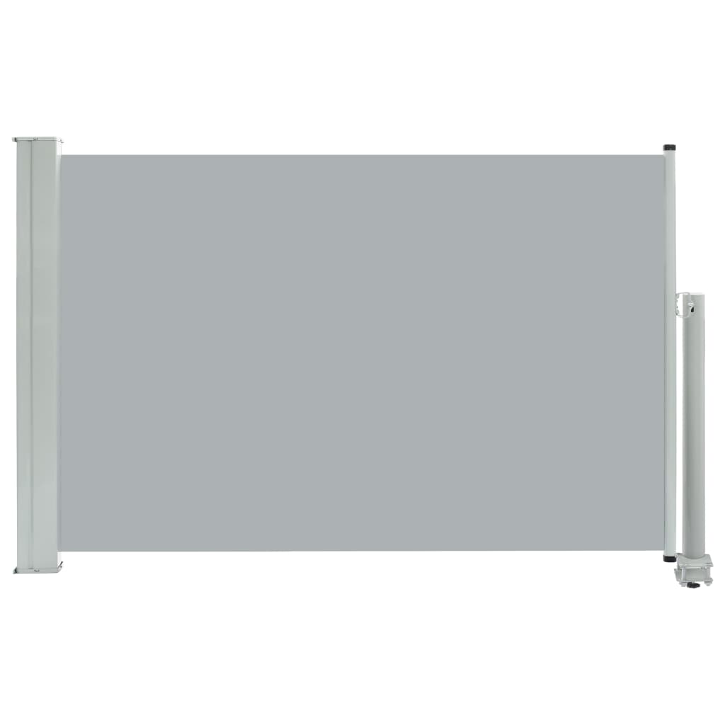 Sisäänvedettävä terassin sivumarkiisi 60x300 cm harmaa - Sisustajankoti.fi