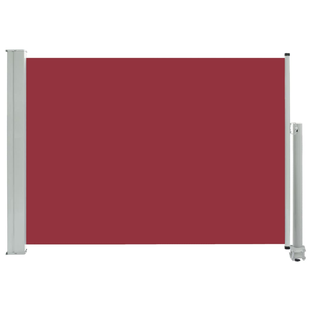 Sisäänvedettävä terassin sivumarkiisi 80x300 cm punainen - Sisustajankoti.fi