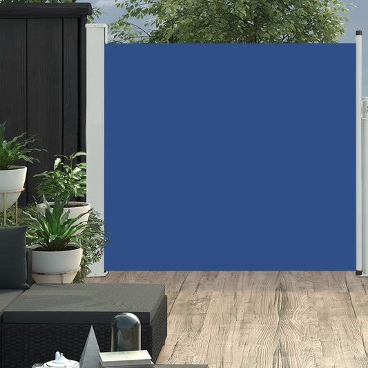 Sisäänvedettävä terassin sivumarkiisi 170x300 cm sininen - Sisustajankoti.fi