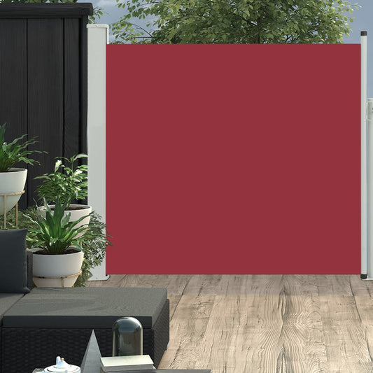 Sisäänvedettävä terassin sivumarkiisi 170x300 cm punainen - Sisustajankoti.fi
