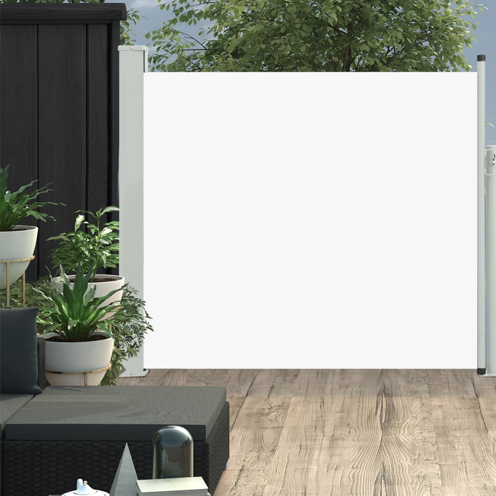 Sisäänvedettävä terassin sivumarkiisi 100x300 cm kerma - Sisustajankoti.fi