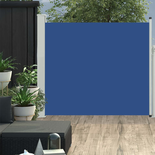 Sisäänvedettävä terassin sivumarkiisi 100x300 cm sininen - Sisustajankoti.fi