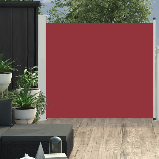 Sisäänvedettävä terassin sivumarkiisi 100x300 cm punainen - Sisustajankoti.fi