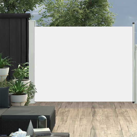 Sisäänvedettävä terassin sivumarkiisi 170x500 cm kerma - Sisustajankoti.fi
