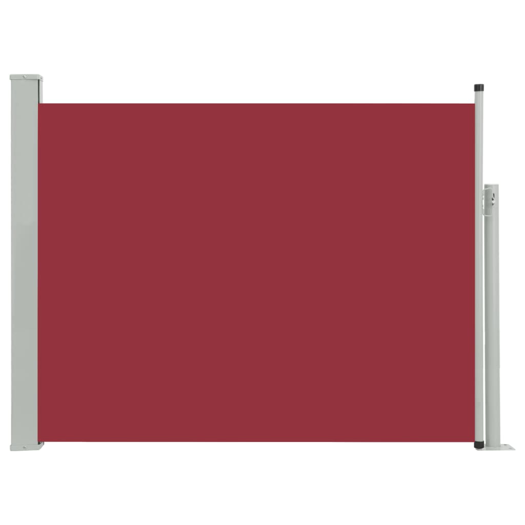 Sisäänvedettävä terassin sivumarkiisi 170x500 cm punainen - Sisustajankoti.fi