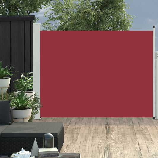 Sisäänvedettävä terassin sivumarkiisi 170x500 cm punainen - Sisustajankoti.fi