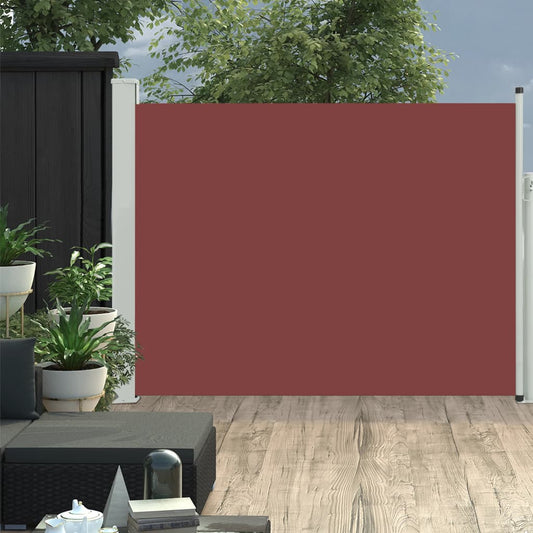 Sisäänvedettävä terassin sivumarkiisi 170x500 cm ruskea - Sisustajankoti.fi