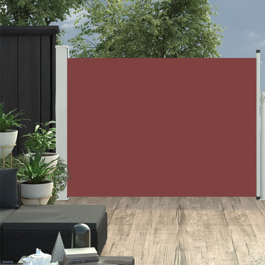 Sisäänvedettävä terassin sivumarkiisi 120x500 cm ruskea - Sisustajankoti.fi