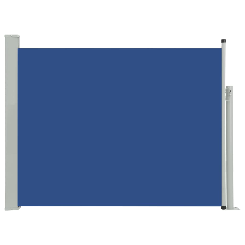 Sisäänvedettävä terassin sivumarkiisi 140x500 cm sininen - Sisustajankoti.fi