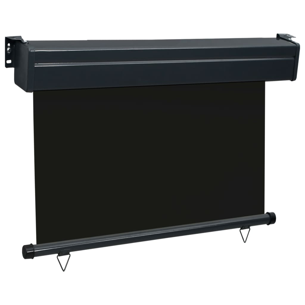 Parvekkeen sivumarkiisi 80x250 cm musta - Sisustajankoti.fi