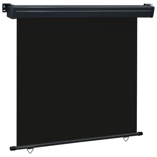 Parvekkeen sivumarkiisi 160x250 cm musta - Sisustajankoti.fi