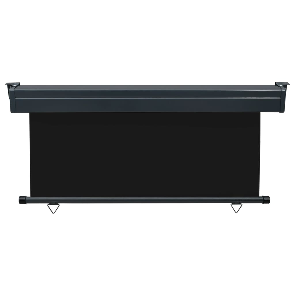 Parvekkeen sivumarkiisi 160x250 cm musta - Sisustajankoti.fi